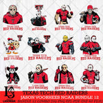 Texas Tech Red Raiders Jason Voorhees NCAA Bundle 12 SVG Svg Eps Dxf Png File, Digital Download