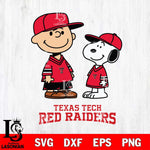 Texas Tech Red Raiders Peanuts Snoopy Football SVG DXF EPS PNG FILE,Snoopy File Cut, NCAA Digital Download,Instant Download,Christmas Silhouette