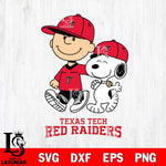 Texas Tech Red Raiders Peanuts Snoopy Friends SVG DXF EPS PNG FILE,Snoopy File Cut, NCAA Digital Download,Instant Download,Christmas Silhouette