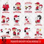 Texas Tech Red Raiders Peanuts Snoopy Player NCAA Bundle 12 SVG DXF EPS PNG FILE,Snoopy File Cut, bundle NCAA Digital Download,Instant Download, Silhouette