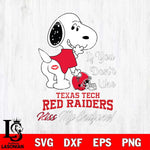 Texas Tech Red Raiders Snoopy If you dont like kiss SVG DXF EPS PNG FILE,Snoopy File Cut, NCAA Digital Download,Instant Download,Christmas Silhouette