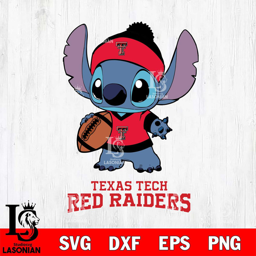 Texas Tech Vector File Texas Tech Red Raiders Stitch Disney – lasoniansvg