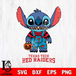 Texas Tech Red Raiders Stitch Horror Halloween Svg Eps Dxf Png File, NCAA svg, Digital Download, Instant Download