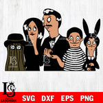 Bob’s Burgers The Belcher Family svg eps dxf png file, digital download , Instant Download