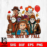 The Boys Of Fall Horror Friends SVG DXF EPS PNG FILE, Halloween File Cut, Digital Download,Instant Download, Silhouette,Horror Cricut
