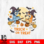 The Nightmare before bluey 2 SVG DXF EPS PNG FILE,Halloween File Cut, NCAA Digital Download,Instant Download,Christmas Silhouette