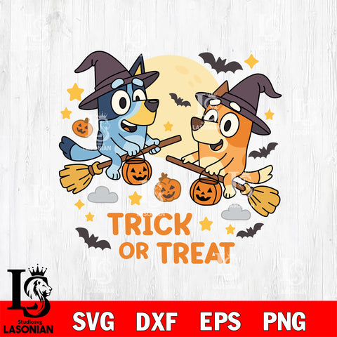 The Nightmare before bluey 2 SVG DXF EPS PNG FILE,Halloween File Cut, NCAA Digital Download,Instant Download,Christmas Silhouette