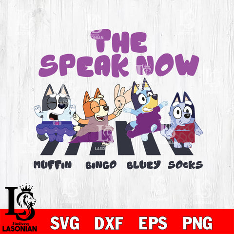 The Speak now Muffin Bingo Bluey Socks Svg Eps Dxf Png File, Digital Download, Instant Download