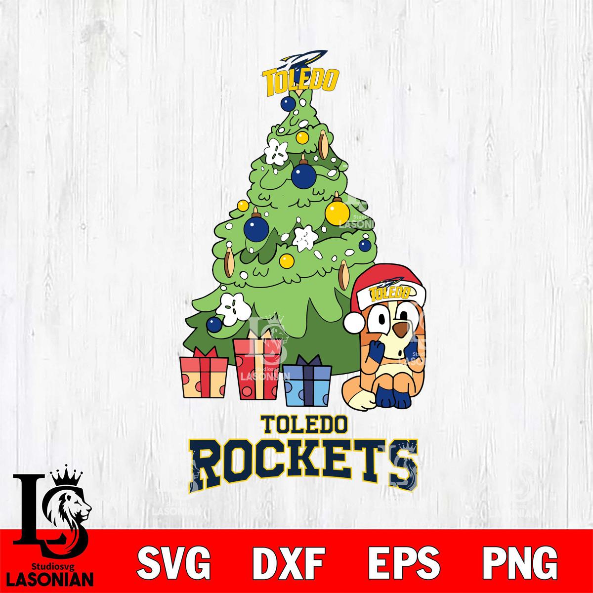 Toledo Rockets Bluey Chilli Christmas Tree – lasoniansvg