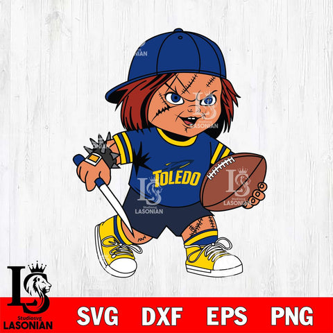 Toledo Rockets Chucky Horror 10 Svg Eps Dxf Png File, NCAA svg, Digital Download, Instant Download