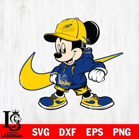 Toledo Rockets Cool Mickey Mouse Svg Eps Dxf Png File, NCAA svg, Digital Download, Instant Download