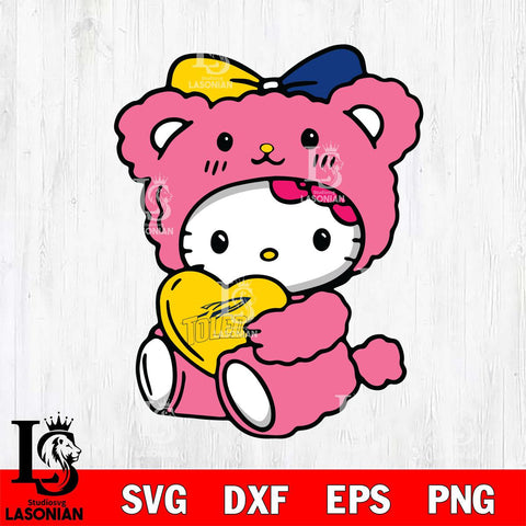 Toledo Rockets Cute Hello Kitty 3 Svg Eps Dxf Png File, Digital Download, Instant Download