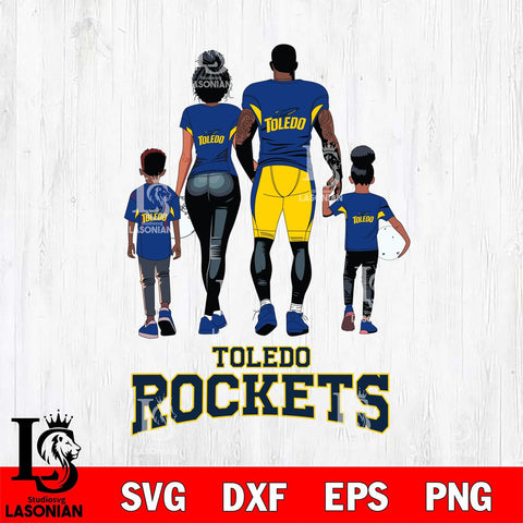 Toledo Rockets Family Love Rugby SVG DXF EPS PNG FILE,NCAA SVG, Father day Digital Download,Instant Download, Silhouette