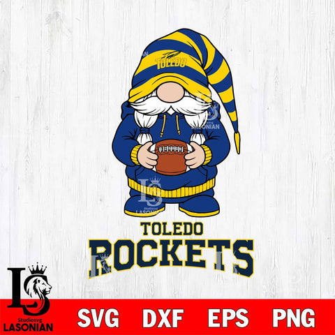 Toledo Rockets Gnome Sport File Cut, NCAA SVG, Digital Download , Criucut , Silhouette