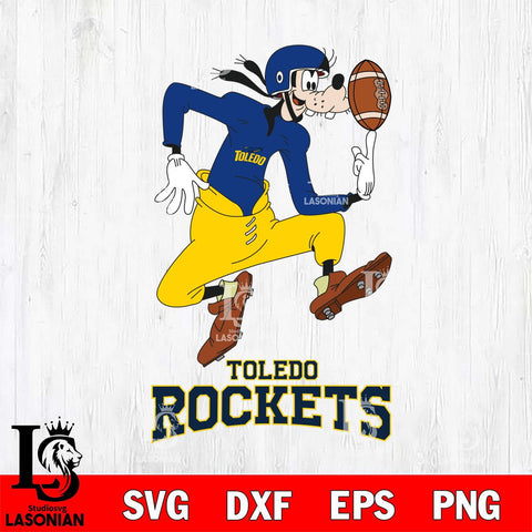 Toledo Rockets Goofy Circus Football SVG DXF EPS PNG FILE,NCAA svg ,Football Digital Download,Instant Download, Silhouette