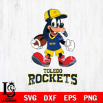 Toledo Rockets Goofy Football Player SVG DXF EPS PNG FILE,NCAA svg ,Football Digital Download,Instant Download, Silhouette