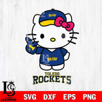 Toledo Rockets Hello Kitty Best Fan Svg Eps Dxf Png File, Digital Download, Instant Download