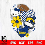 Toledo Rockets Hello Kitty NCAA 2 Svg Eps Dxf Png File, Digital Download, Instant Download