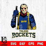 Toledo Rockets Jason Voorhees 6 Svg Eps Dxf Png File, Digital Download