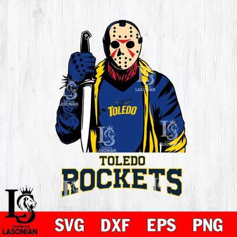 Toledo Rockets Jason Voorhees 6 Svg Eps Dxf Png File, Digital Download