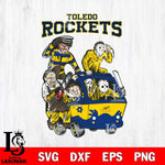Toledo Rockets Jason Voorhees Horror 10 Svg Eps Dxf Png File, NCAA svg, Digital Download, Instant Download