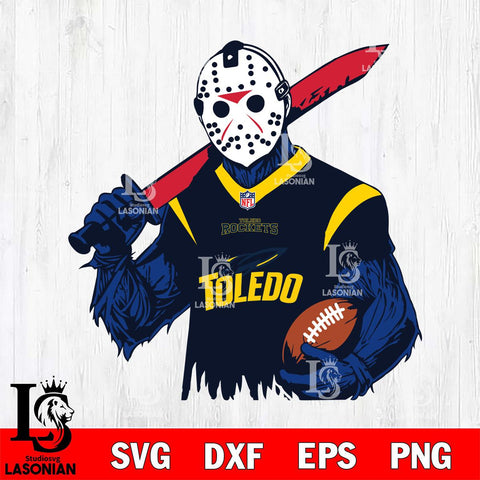 Toledo Rockets Jason Voorhees Horror 11 Svg Eps Dxf Png File, NCAA svg, Digital Download, Instant Download