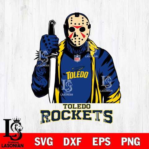 Toledo Rockets Jason Voorhees Horror 3 Svg Eps Dxf Png File, NCAA svg, Digital Download, Instant Download