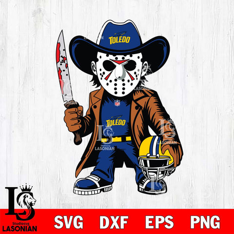 Toledo Rockets Jason Voorhees Horror Svg Eps Dxf Png File, NCAA svg, Digital Download, Instant Download