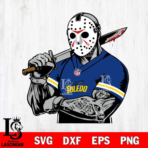 Toledo Rockets Jason Voorhees Horror 6 Svg Eps Dxf Png File, NCAA svg, Digital Download, Instant Download