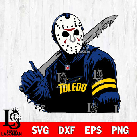 Toledo Rockets Jason Voorhees Horror 7 Svg Eps Dxf Png File, NCAA svg, Digital Download, Instant Download