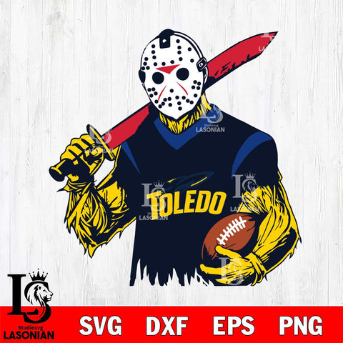 Toledo Rockets Jason Voorhees Horror Halloween 2 Svg Eps Dxf Png File, NCAA svg, Digital Download, Instant Download