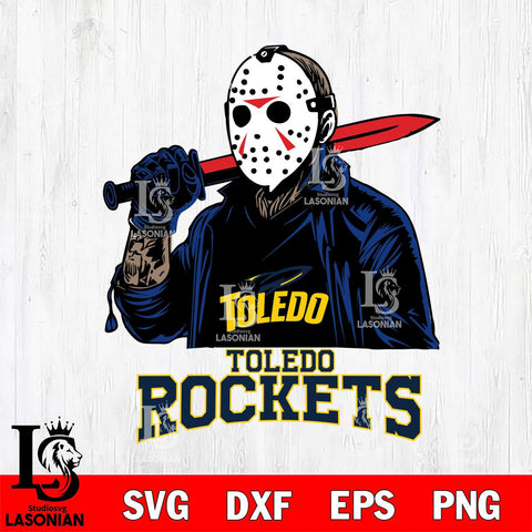 Toledo Rockets Jason Voorhees Horror Halloween Svg Eps Dxf Png File, NCAA svg, Digital Download, Instant Download