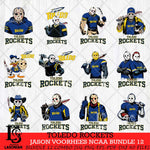 Toledo Rockets Jason Voorhees NCAA Bundle 12 SVG Svg Eps Dxf Png File, Digital Download
