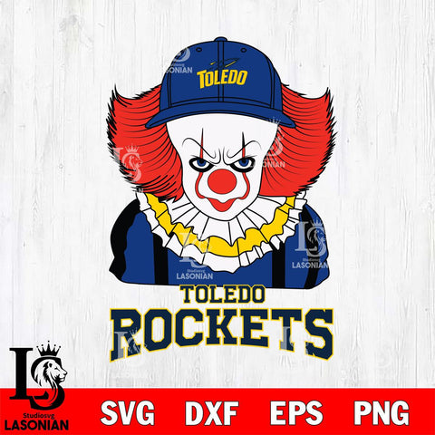 Toledo Rockets Pennywise Horror Sport 10 Svg Eps Dxf Png File, Digital Download