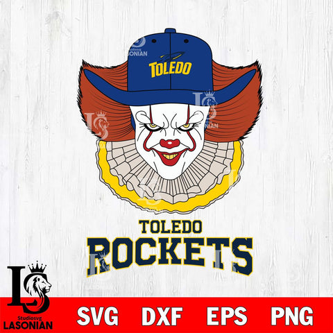 Toledo Rockets Pennywise Horror Sport 12 Svg Eps Dxf Png File, Digital Download
