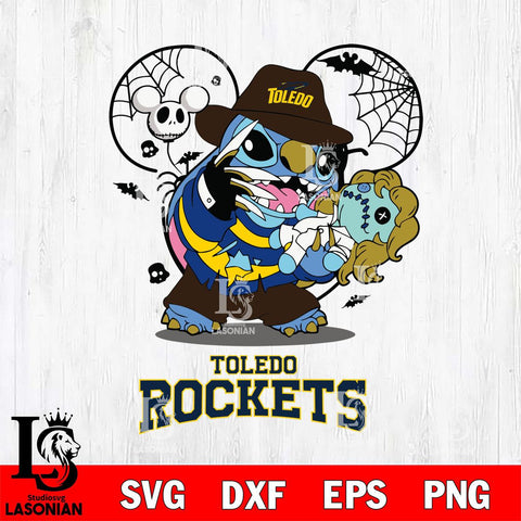 Toledo Rockets Stitch Freddy Krueger Halloween Svg Eps Dxf Png File, Digital Download, Instant Download