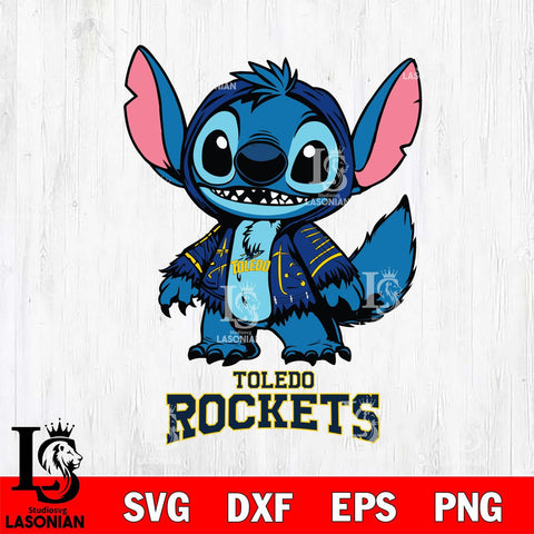 Toledo Rockets Stitch Halloween Svg Eps Dxf Png File, NCAA svg, Digital Download, Instant Download