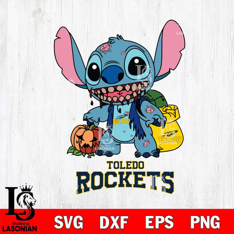 Toledo Rockets Stitch Zombie Svg Eps Dxf Png File, NCAA svg, Digital Download, Instant Download