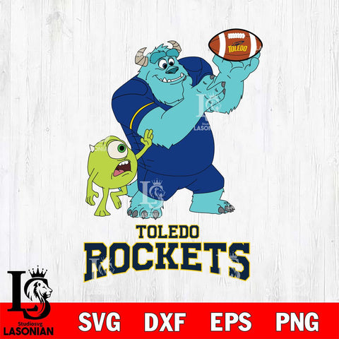 Toledo Rockets Sully & Mike Football Cricut,Christmas SVG DXF EPS PNG FILE, NCAA Digital Download,Instant Download, Silhouette
