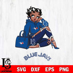 Toronto Blue Jays Awesome Black Fan Girl Betty Boop