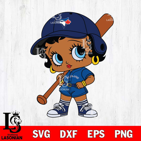 Toronto Blue Jays Betty Boop MLB 2 Svg Eps Dxf Png File, MLB svg, Digital Download, Instant Download