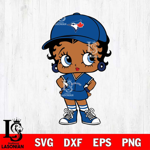 Toronto Blue Jays Betty Boop MLB 3 Svg Eps Dxf Png File, MLB svg, Digital Download, Instant Download