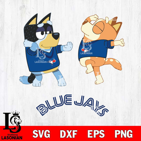 Toronto Blue Jays Bluey Dance Svg Eps Dxf Png File, Digital Download, Instant Download