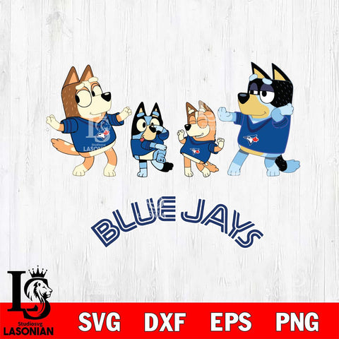 Toronto Blue Jays Bluey Dance Squats Svg Eps Dxf Png File, Digital Download, Instant Download