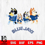 Toronto Blue Jays Bluey Mode Dance Squats Svg Eps Dxf Png File, Digital Download, Instant Download