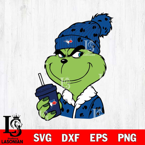 Toronto Blue Jays Boujee Grinch 3 Svg Eps Dxf Png File, Digital Download, Instant Download