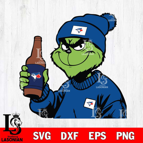 Toronto Blue Jays Boujee Grinch 5 Svg Eps Dxf Png File, Digital Download, Instant Download