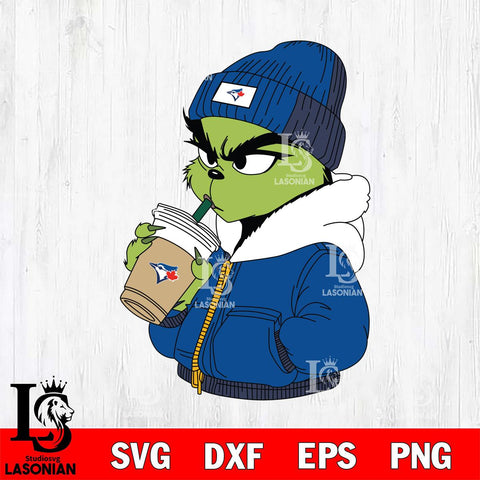 Toronto Blue Jays Boujee Grinch 6 Svg Eps Dxf Png File, Digital Download, Instant Download