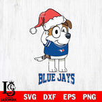 Toronto Blue Jays Christmas Bluey Jack Sport Cricut , Christmas Svg , Bluey svg , Digital Download, dxf eps png pdf file