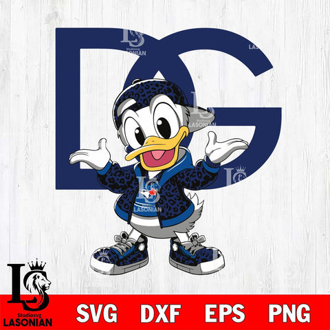 Toronto Blue Jays Dolce And Gabbana Donald Duck Disney Svg Eps Dxf Png File, Digital Download, Instant Download